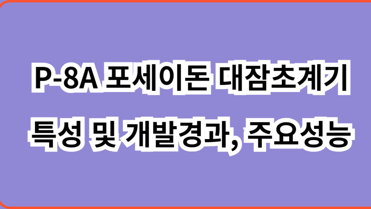 P-8A 포세이돈 대잠초계기